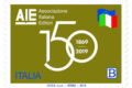 POSTE ITALIANE 43^ emissione  del 11 Settembre  2019 di un francobollo celebrativo dell’Associazione Italiana Editori, nel 150° anniversario della costituzione.