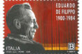 POSTE ITALIANE 10^ emissione  del 24 Maggio 2020 di un francobollo dedicato  a Eduardo de Filippo, nel 120° anniversario della nascita