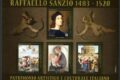 POSTE ITALIANE 21-22-23-24^ emissione  del 20 luglio 2020 di un foglietto con n.4 francobolli dedicati a Raffaello Sanzio, nel V° centenario della scomparsa