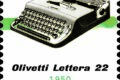 POSTE ITALIANE 94^ e 95^ EMISSIONE DEL 15 dicembre 2020 di due francobolli dedicati alla macchina per scrivere portatile Olivetti Lettera 22, nel 70° anniversario di produzione e ad Adriano Olivetti, nel 60° anniversario della scomparsa