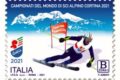 POSTE ITALIANE 4^ EMISSIONE DEL 07 FEBBRAIO 2021  DI UN FRANCOBOLLO dedicato ai Campionati del mondo di sci alpino a Cortina d’Ampezzo