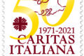M.I.S.E. 43^ EMISSIONE di n.1 francobollo appartenente alla serie tematica " il Senso Civico " dedicato alla CARITAS ITALIANA, nel 50° anniversario della fondazione.