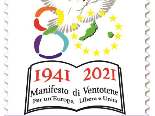 M.I.S.E. 58^ EMISSIONE di un francobollo celebrativo del Manifesto di Ventotene, nel’80° anniversario della stesura