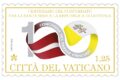 POSTE VATICANE 15^ EMISSIONE del 01 settembre 2022 di un francobollo dedicato al Centenario del Concordato tra la Santa Sede e la Lettonia - emissione congiunta -