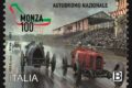 M.I.S.E. 36^ EMISSIONE 2022, del 03 Settembre, di un francobollo ordinario appartenente alla serie tematica " lo sport" dedicato all'Autodromo Nazionale di Monza, nel centenario della costruzione